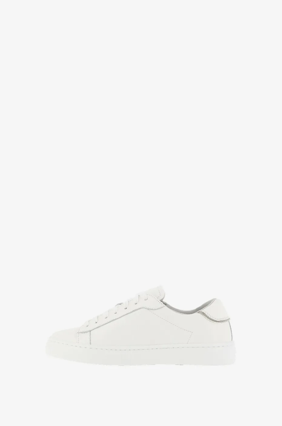 Niedrige Schnürsneakers aus genarbtem Leder Dalila