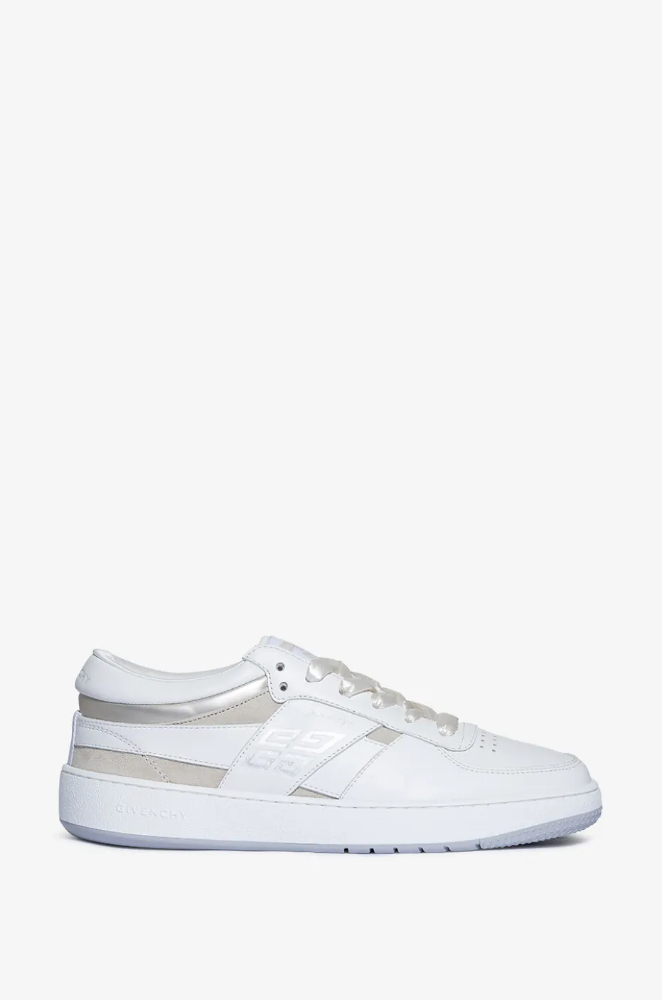 Niedrige Schnürsneakers aus Glatt- und Wildleder 4G