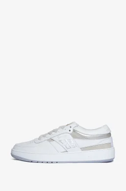Niedrige Schnürsneakers aus Glatt- und Wildleder 4G