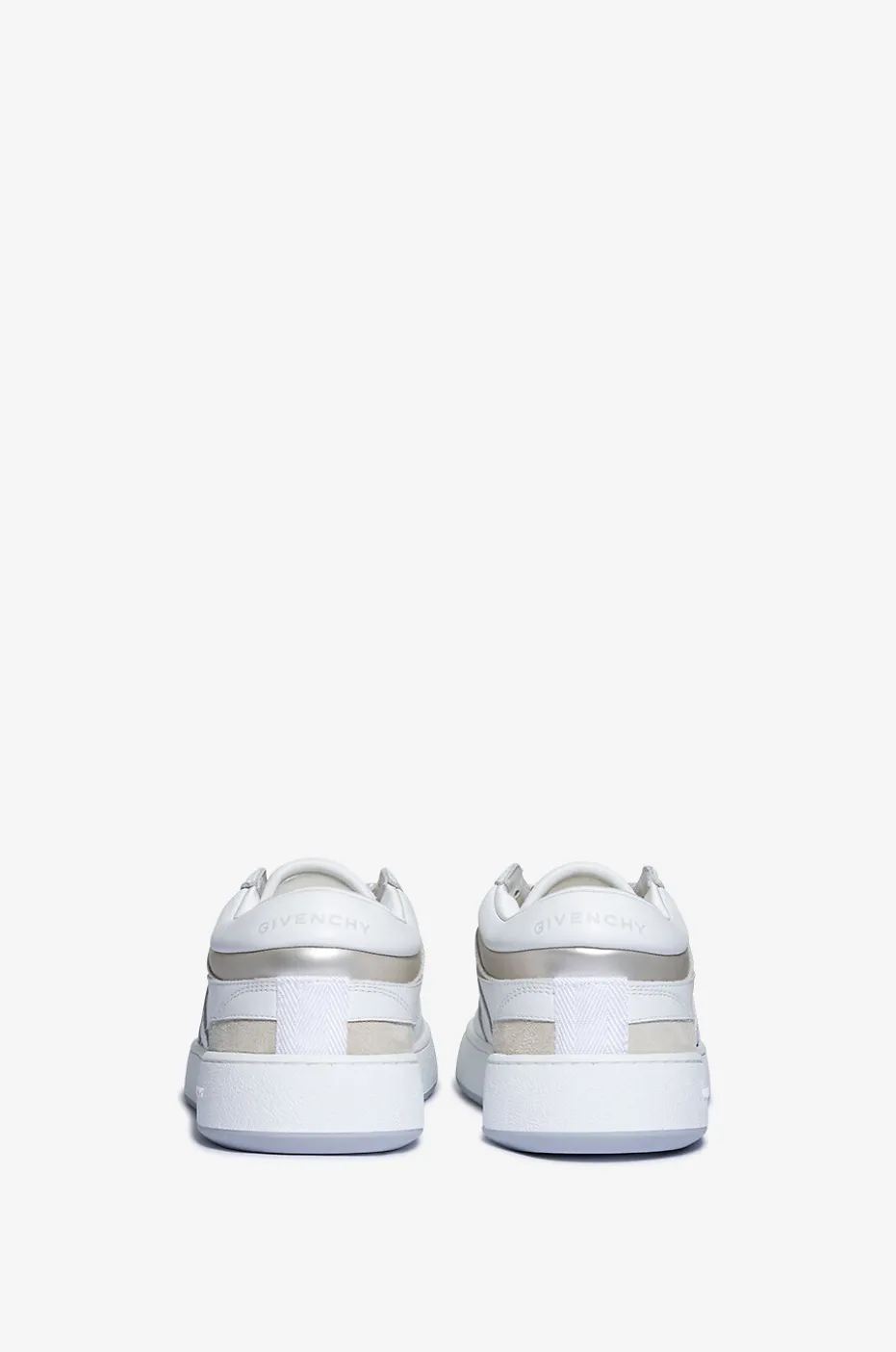 Niedrige Schnürsneakers aus Glatt- und Wildleder 4G