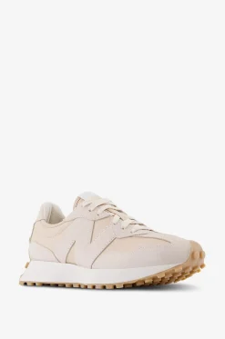 Niedrige Schnürsneakers aus Nylon und Wildleder 327
