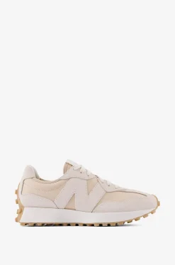 Niedrige Schnürsneakers aus Nylon und Wildleder 327