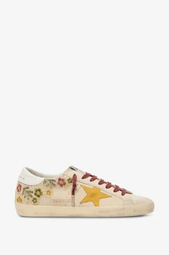Niedrige Sneakers aus gealtertem Leder Super-Star