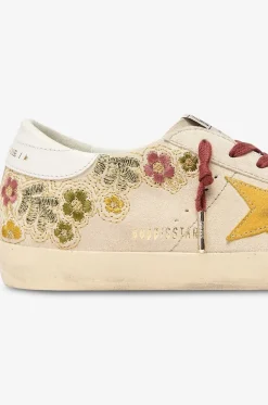 Niedrige Sneakers aus gealtertem Leder Super-Star