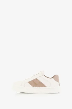 Niedrige Sneakers aus Leder und Wildleder Lauren