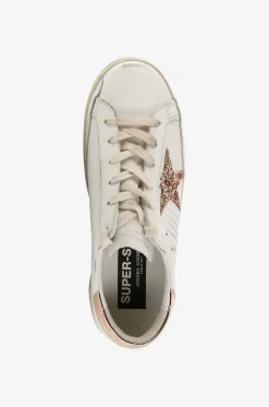 Niedrige Sneakers mit Glitterstern Super-Star