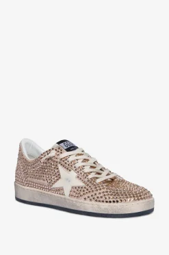Niedrige Sneakers mit Kristallen Ball Star