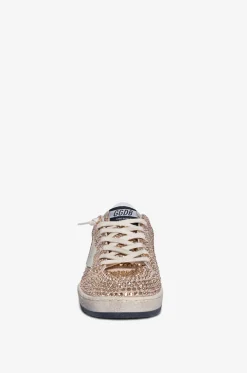 Niedrige Sneakers mit Kristallen Ball Star