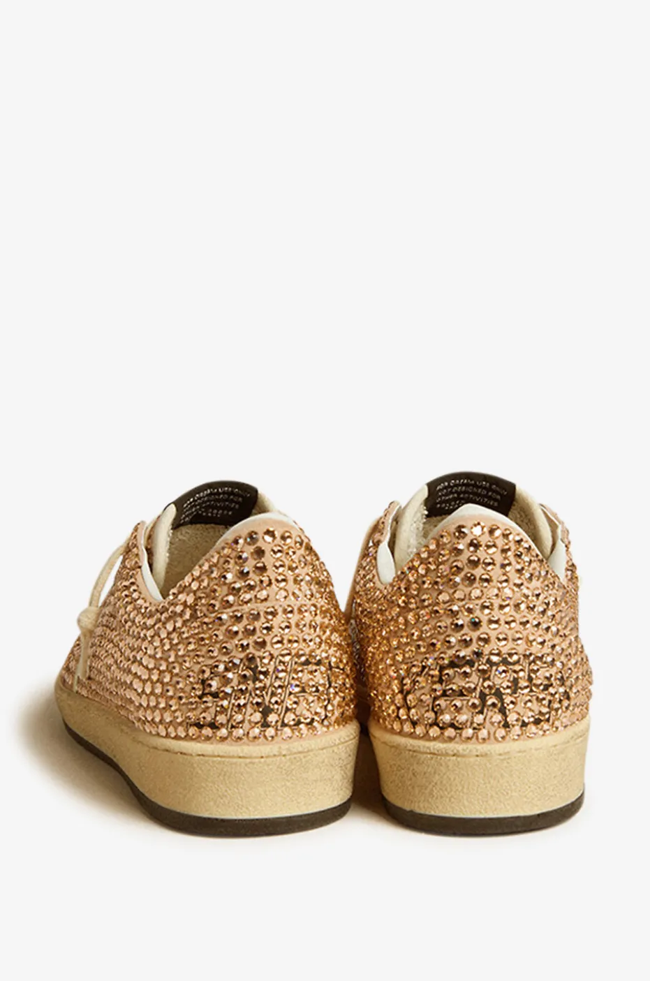 Niedrige Sneakers mit Kristallen Ball Star