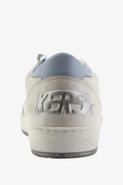 Niedrige Sneakers mit Silberstern und Glittersohle Ball Star