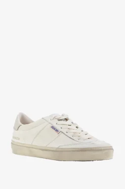 Niedrige Used-Look-Nappaledersneakers mit Platindetail Soul Star