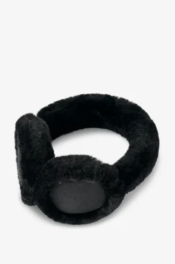 Ohrenschützer aus Shearling mit Stickerei
