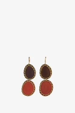 Ohrringe aus pflanzlichem Elfenbein Cartagena Double Mini