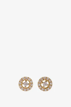 Ohrstecker aus Gelbgold und Diamanten Bourgeon