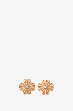 Ohrstecker aus Roségold und Diamant Trèfle Lumière