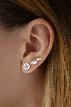 Ohrstecker aus Weissgold und Diamant The Round Brilliant