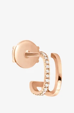 Ohrstecker für das linke Ohr aus Roségold und Diamanten Charlie