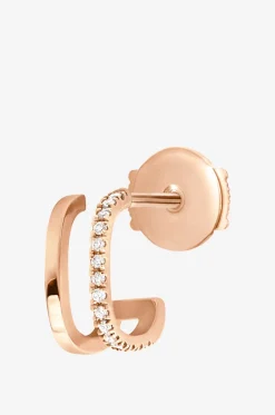 Ohrstecker für das rechte Ohr aus Roségold und Diamanten Charlie