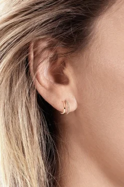 Ohrstecker für das rechte Ohr aus Roségold und Diamanten Charlie