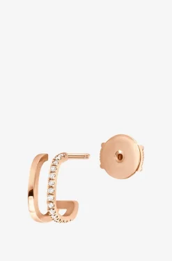 Ohrstecker für das rechte Ohr aus Roségold und Diamanten Charlie