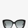 Oversize-Katzenaugensonnenbrille aus Acetat