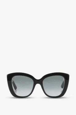 Oversize-Katzenaugensonnenbrille aus Acetat