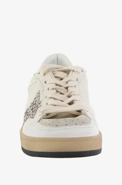 Patchwork-Sneakers mit Glitter Ball Star