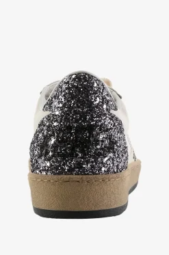 Patchwork-Sneakers mit Glitter Ball Star