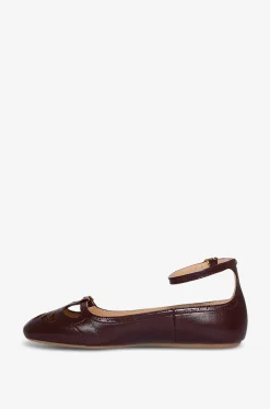 Perforierte Lederballerinas Misty