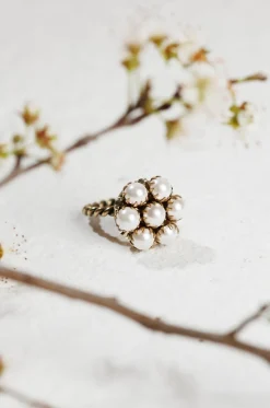 Perlenbesezter Ring Pizzo