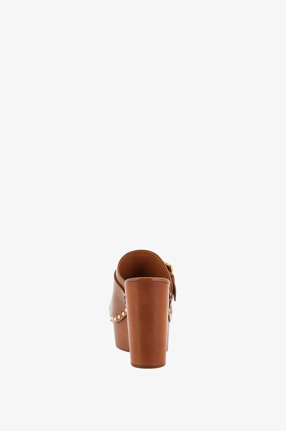 Plateau-Clogs aus Glattleder Jeannette