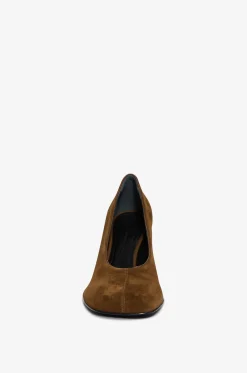 Pumps aus Leder mit kontrastierenden Ziernähten Soft