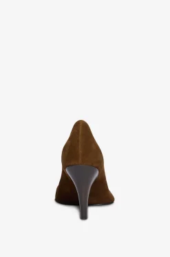 Pumps aus Leder mit kontrastierenden Ziernähten Soft