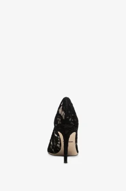 Pumps aus Spitze mit Kristallen Rainbow Belucci 90