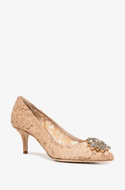 Pumps aus Spitze mit Kristallen Rainbow Belucci 60