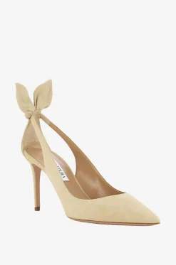 Pumps aus Wildleder Bow Tie 85