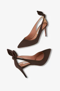 Pumps aus Wildleder Bow Tie 85
