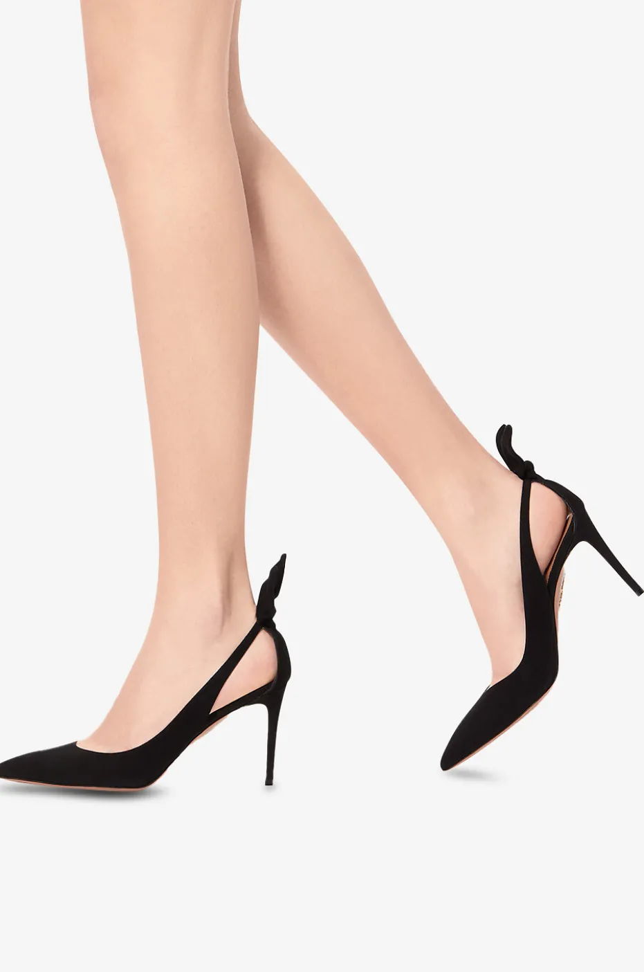 Pumps aus Wildleder Bow Tie 85
