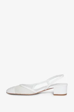 Pumps mit Fersenriemchen aus Leder New Ninfa