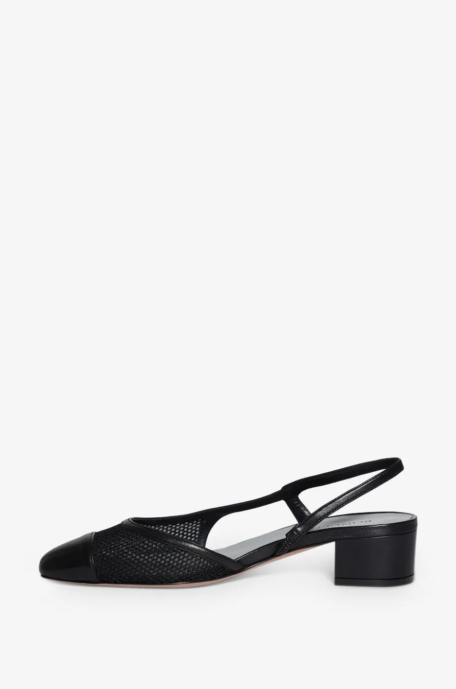 Pumps mit Fersenriemchen aus Leder New Ninfa
