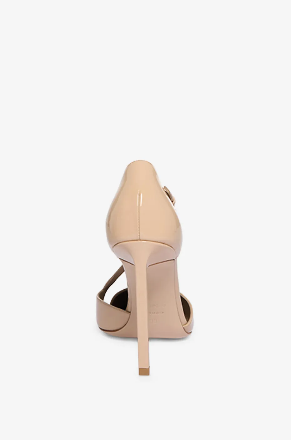 Pumps mit Pfennig-Absatz aus Lackleder Asymmetric 105