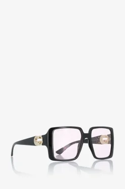 Quadratische Sonnenbrille mit GG-Print auf den Gläsern PH