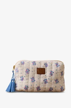 Rechteckige Clutch aus Baumwolle mit floralem Print Teiki
