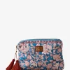 Rechteckige Clutch aus Baumwolle mit Blumenmuster Teiki