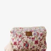 Rechteckige Pochette aus Baumwolle mit Blumenmuster Teiki