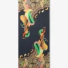 Rechteckiger Schal aus Baumwolle mit Jacquard-Fantasiedruck