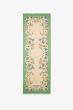 Rechteckiger Schal aus Modal und Baumwolle mit Blumenmuster