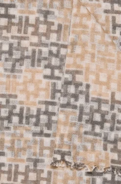 Rechteckiger Schal mit Logo-Motiv Double H