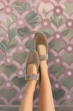 Riemchenballerinas aus Samt Mafalda Mossu