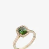 Ring aus Gelbgold mit Diamanten und Turmalin Précieuse